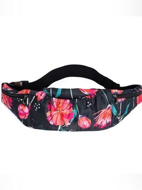 Lug Skedaddle Belt Bag PomPom Floral Black NWT